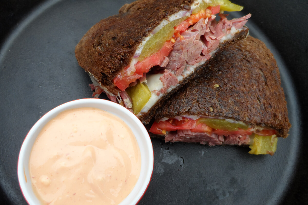 St. Patrick's Day Recipe: Corned Venison Sandwich with Spicy Mayo