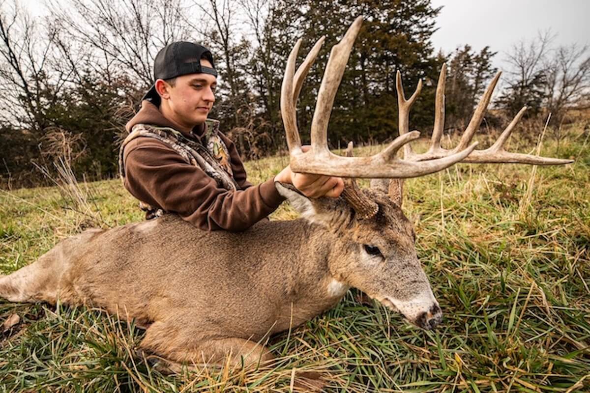 monster whitetail deer buck fighting