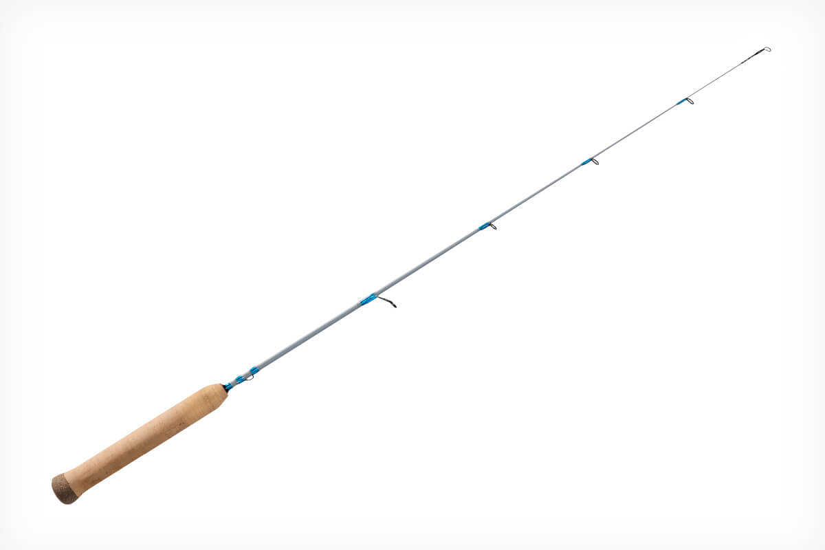 2 Pieces HT Ice Blue Ice Super Flex Fishing Jigging Rod 24” Super Light