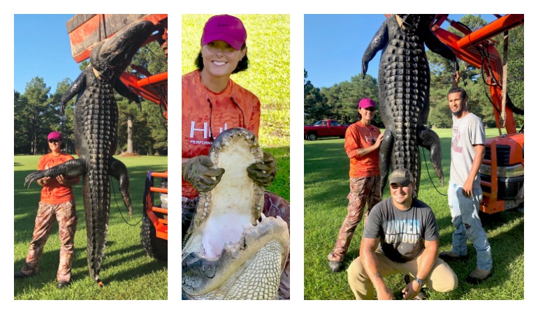 Their First Gator Was Huge, Even With Missing Tail