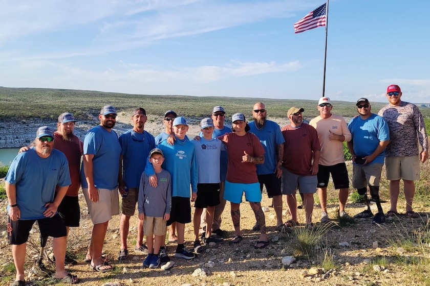 Combat Heroes Treated to Day of Bass Fishing