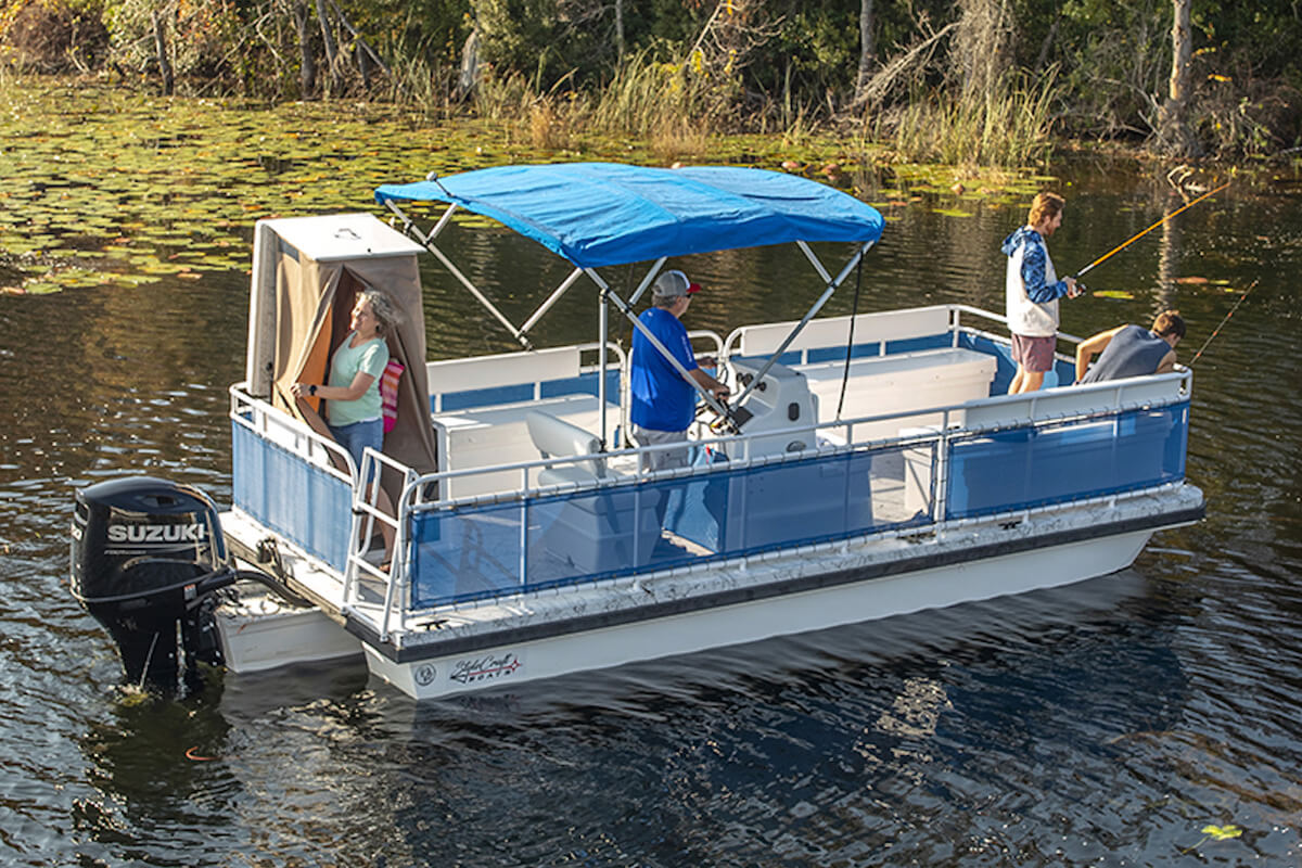 One Man Pontoon Boat  Made out of Bullet Proof Material, “The