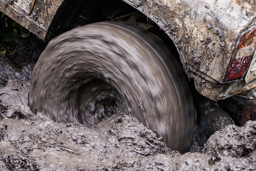 What to Do If Truck is Stuck in Mud  