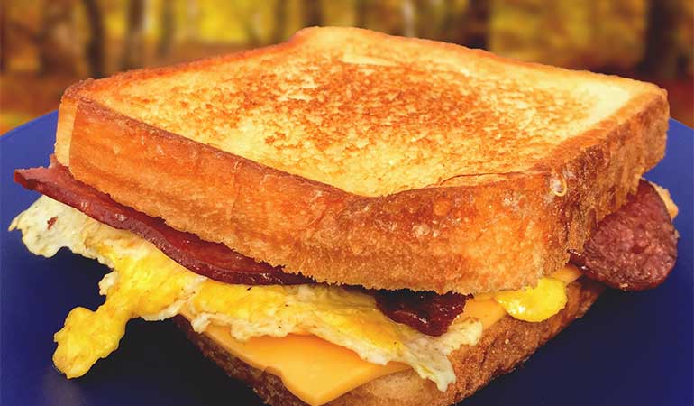 'Good Morning' Grilled Cheese Sandwich Recipe for Camping