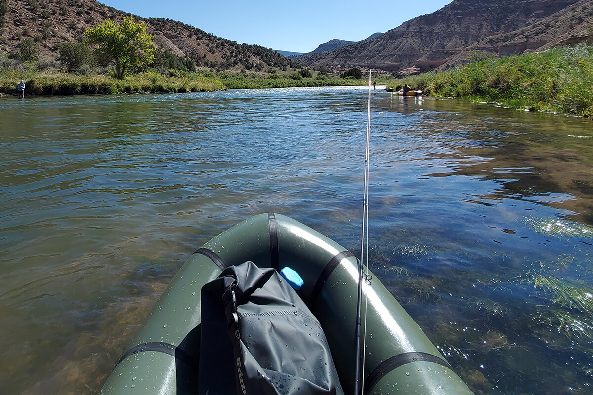 Floating along the river of Packraft