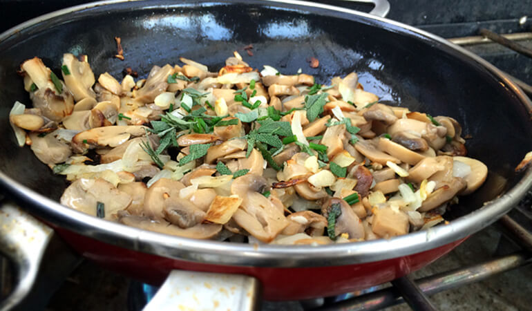 Savory Garlic Mushroom Ground Elk Recipe
