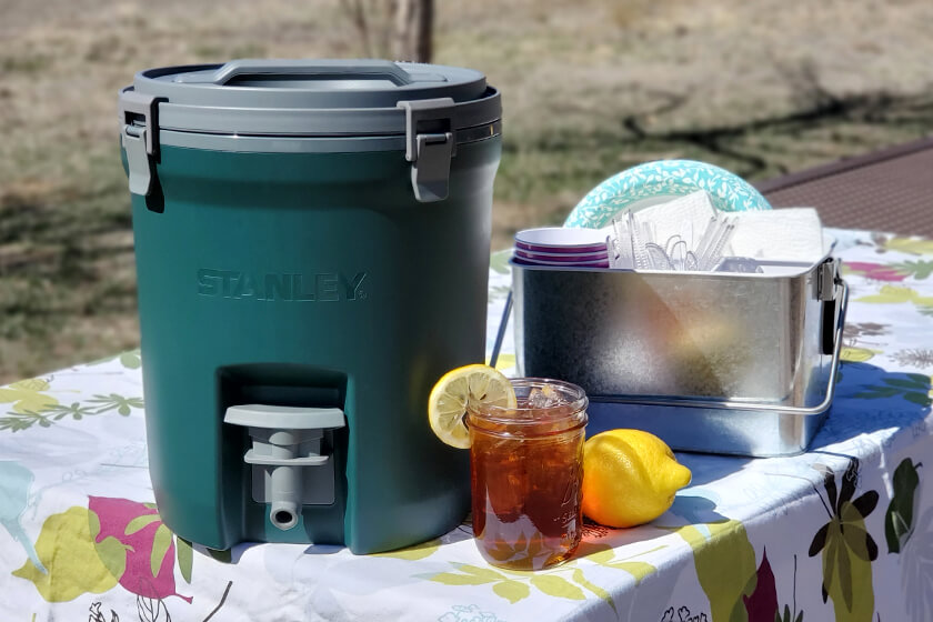 sweet tea in a Stanley Adventure Fast Flow Water Jug