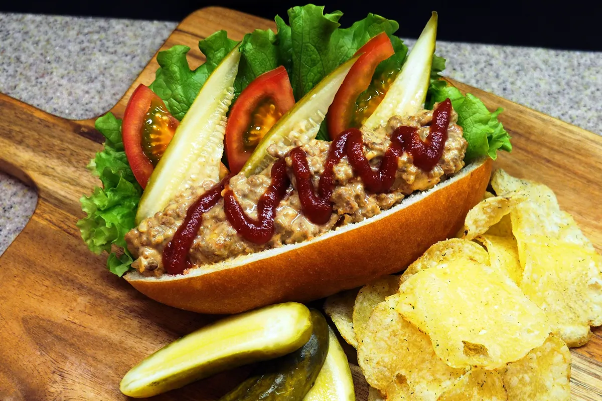 Slow Cooker Bison Cheeseburger Subs Recipe