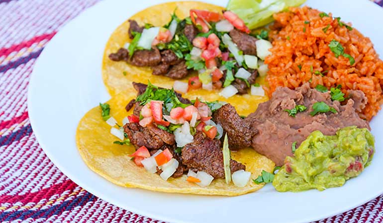 Venison Street Tacos With Mexican Rice and Beans Recipe
