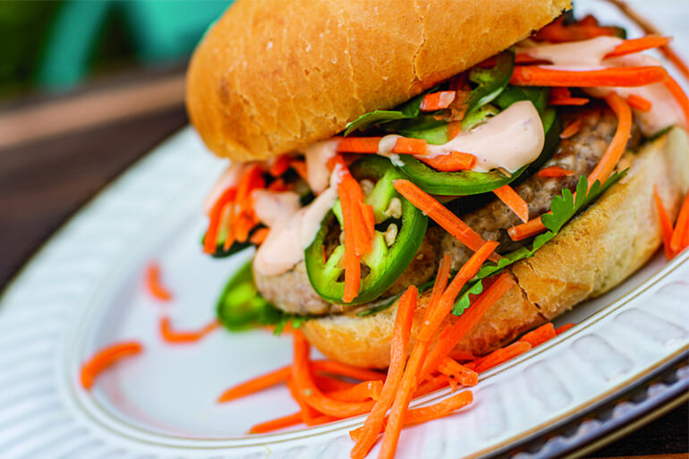 Banh Mi Pheasant Burger Recipe