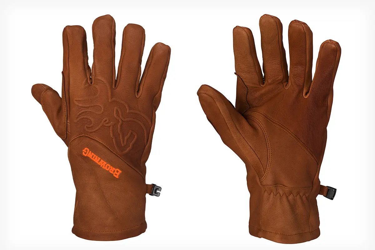 Pro Mesh Black Leather Shooting Glove Archery Bow Finger