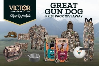 VICTOR Dog Food Great Gun Dog Prize Pack Giveaway