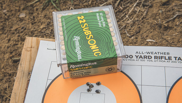 22lr subsonic ammo range