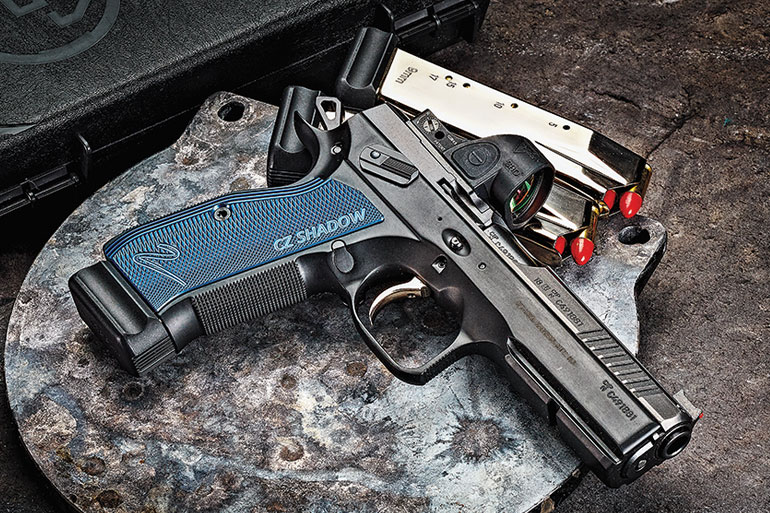 The CZ Shadow 2 OR features a rear slide cut to accept optic-specific sight...