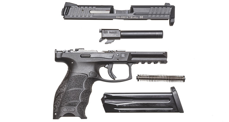 Several standard safety measures are built into the VP9 B. A unique