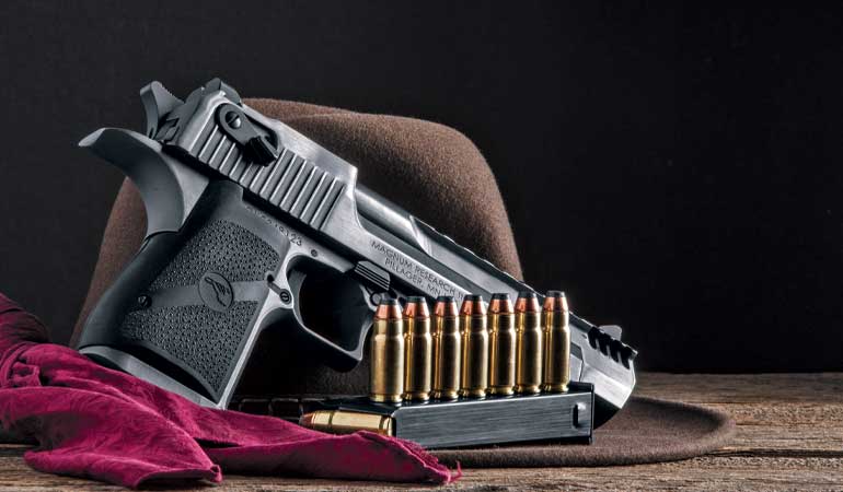 Desert Eagle 429 DE cartridge and 429 DE pistol