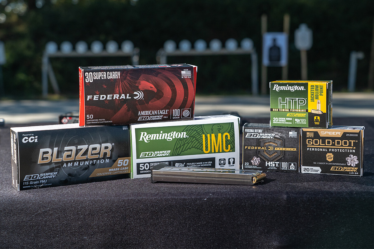 6 Federal .30 Super Carry Ammo Options