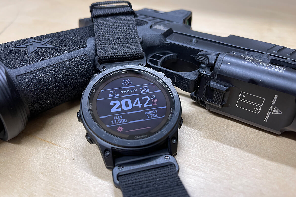 Renovering her Kilde Garmin Tactix 7 Pro Ballistic Solar-Powered GPS Smartwatch: - Guns and Ammo
