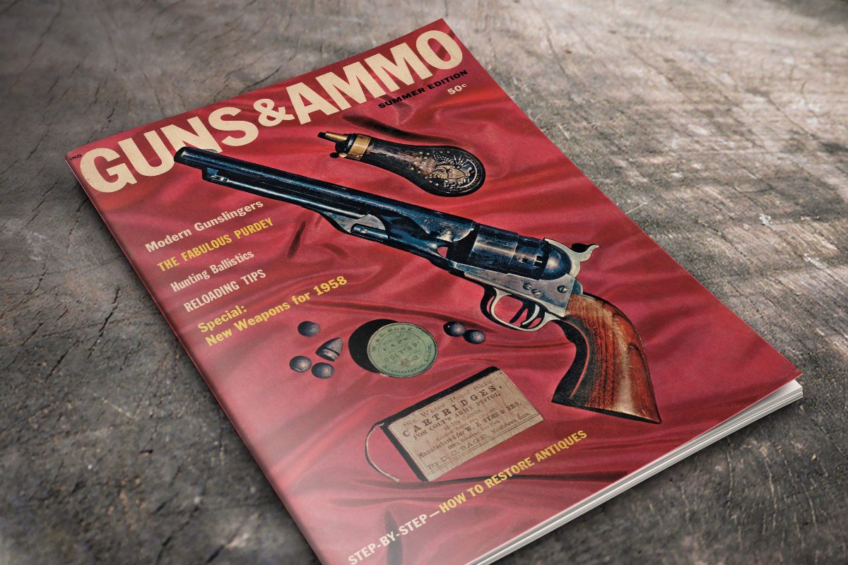 Auction: Guns & Ammo Volume 1, Issue 1 Cover from 1958 NFT