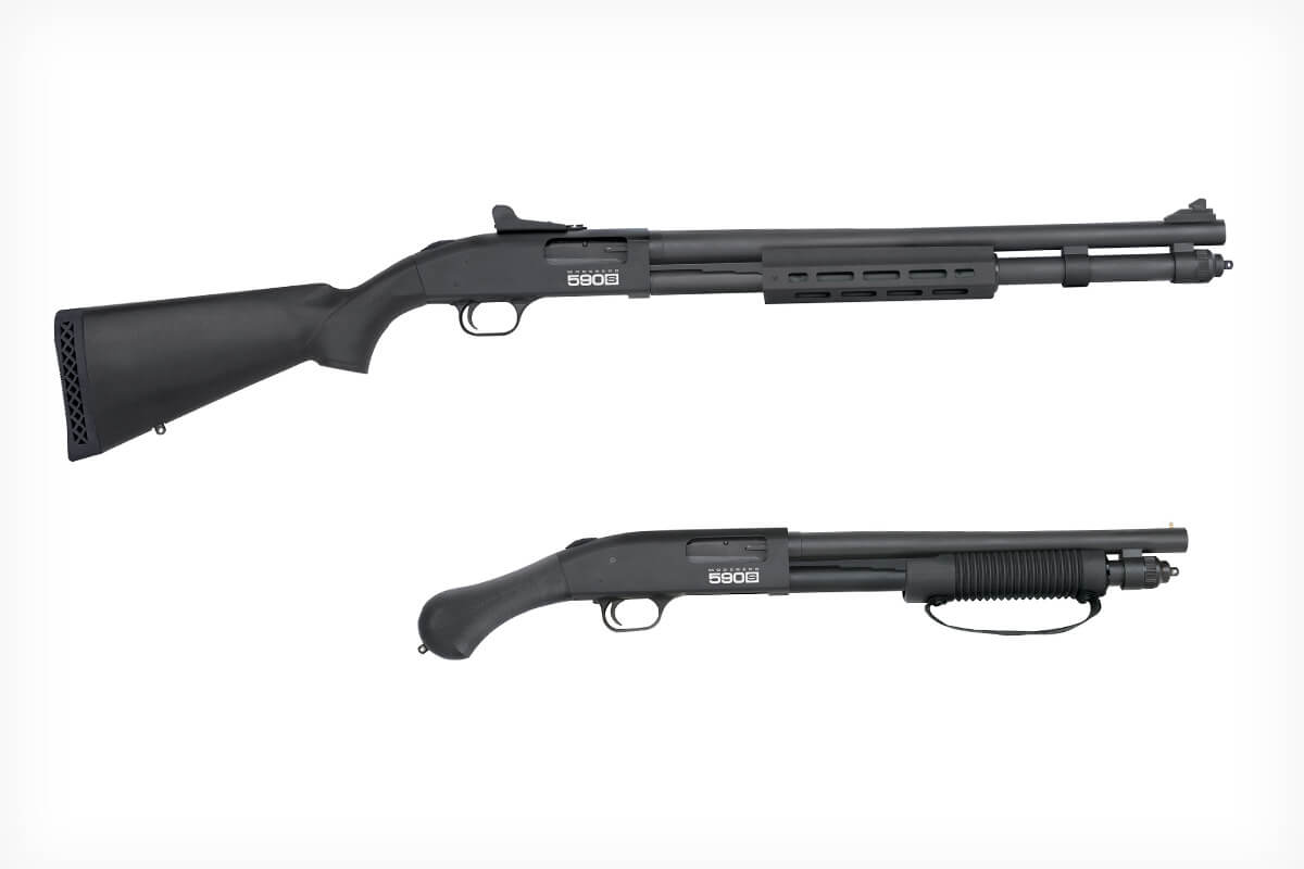 Mossberg 590S Pump-Action Shotguns: Shoots 1.75- to 3-inch Shotshells