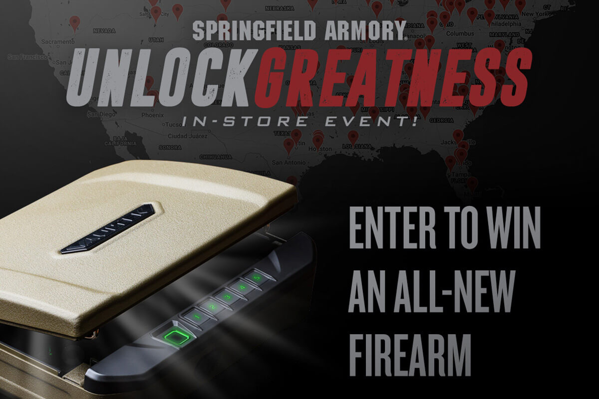 Springfield Armory to Hold In-Store Giveaway Event, ‘Unlock Greatness,' on September 3rd