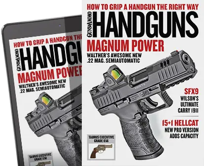 Handguns Magazine Covers Print and Tablet Versions
