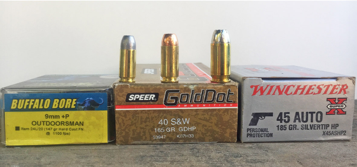 Best Defensive Ammo 9mm Vs 40 S W Vs 45 ACP Handguns