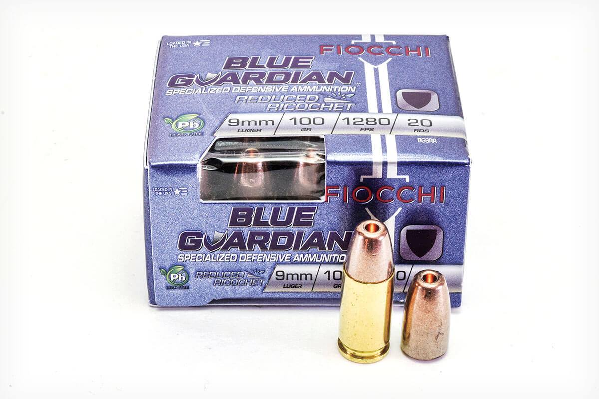 Fiocchi Blue Guardian Reduced Ricochet Hollowpoint Ammo: Tested
