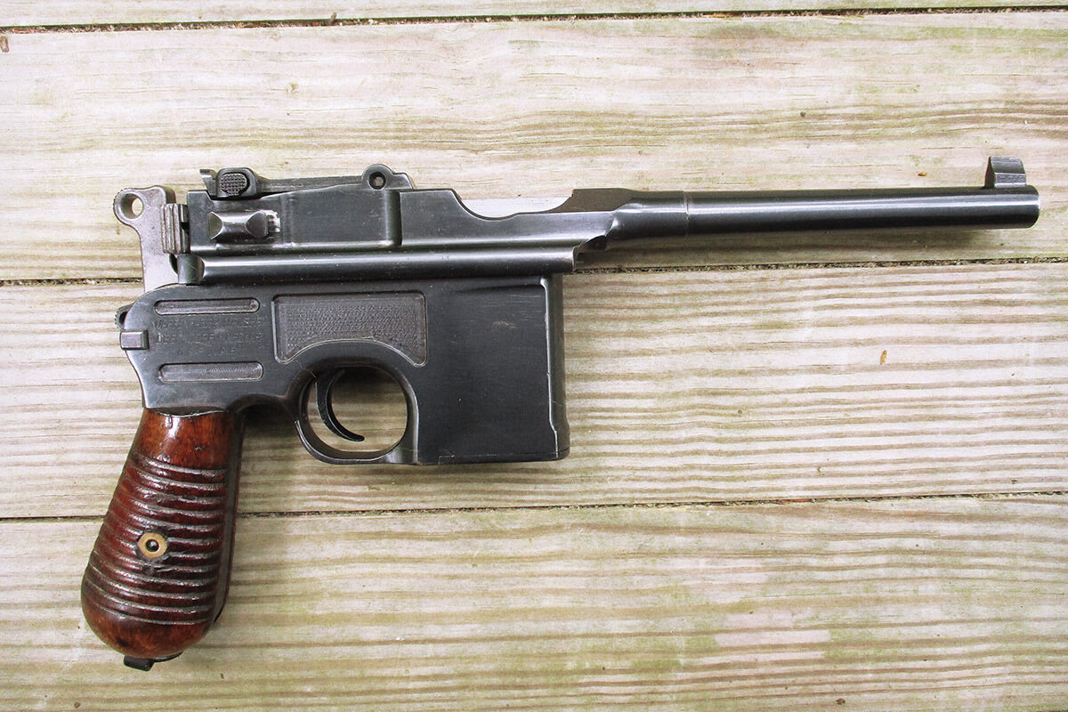 Old School Mauser M1896 Military Pistol