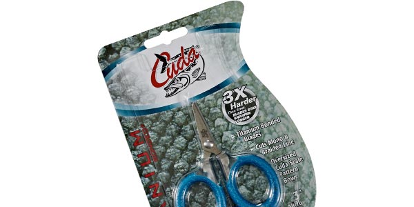 Cuda 3-Inch Titanium-Bonded Micro Fishing Scissors for Mono