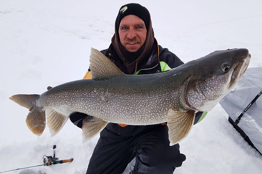 Trophy-class lake trout at Viking Lodge in Manitoba