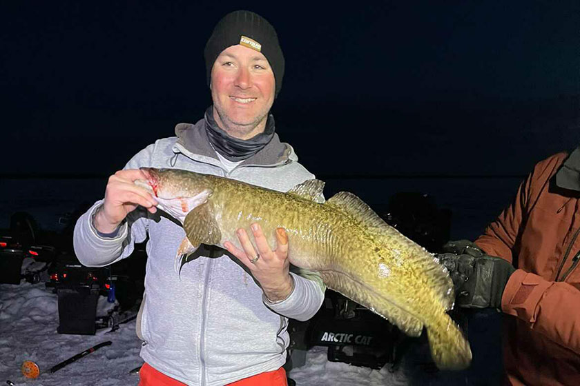 burbot with Bakers Narrows in Manitoba