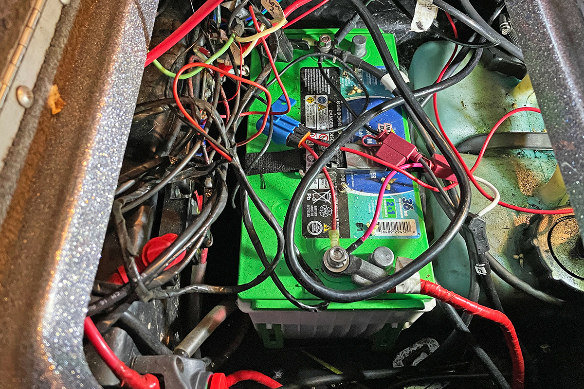 crank battery wire mess