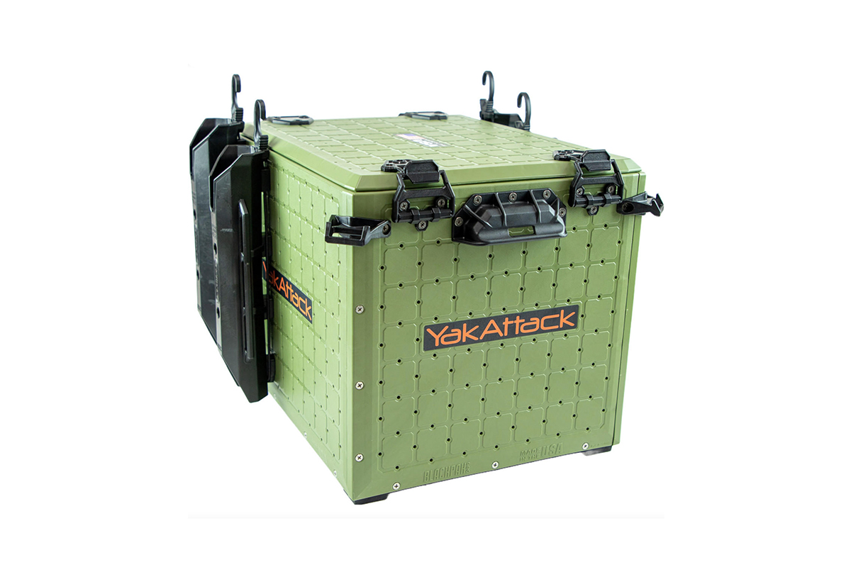 Delaware Paddlesports carries the YakAttack BlackPak Pro Kayak Fishing  Crate - 13 x 16