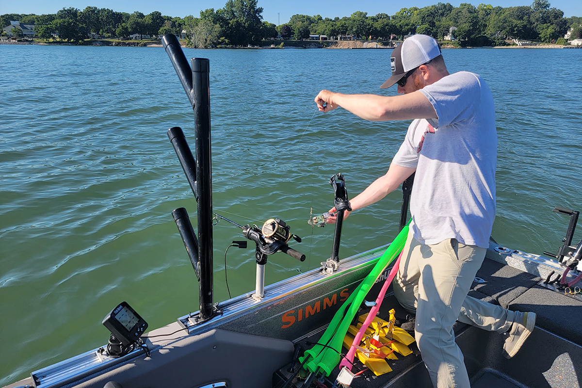 Easy Fishing Rod Holder DIY - Tinged Blue