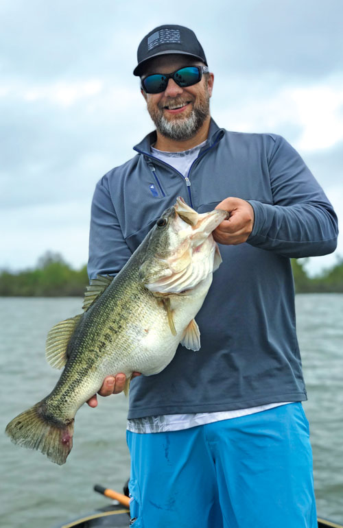 Map of Lake Fork, Texas - one of the premier trophy bass fishing