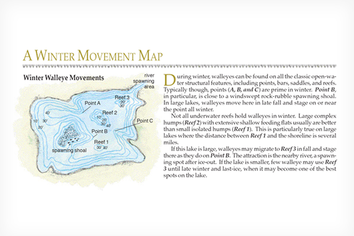 Walleye Ice Fishing Movement Map