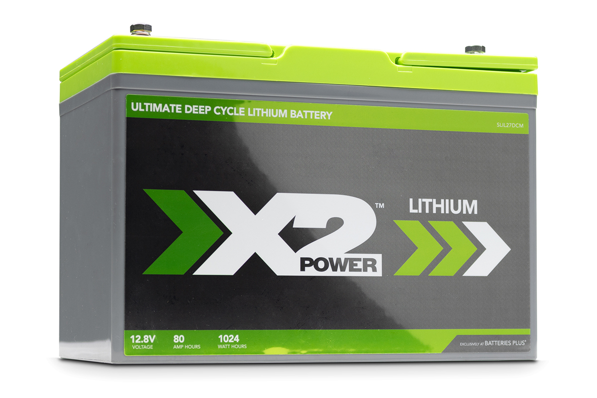 Fishing Gear: X2Power Lithium 12V 80Ah (LiFePO4)