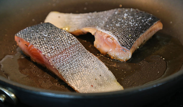 steelhead trout nicoise salad recipe pan