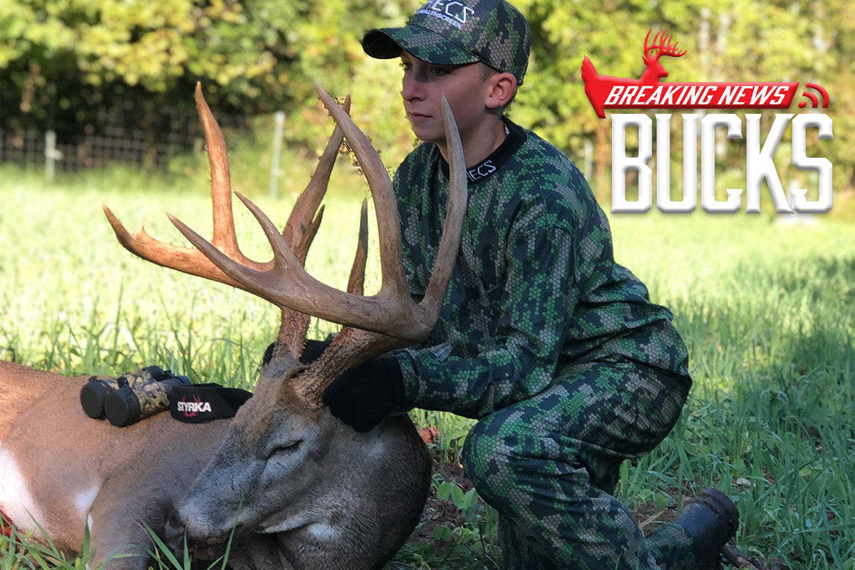 Youth Hunter Sticks 194-inch Gross Ohio Typical After Football Practice