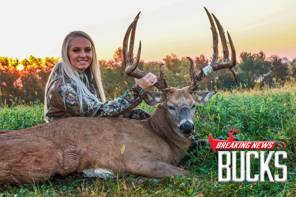 Lady Scores On Whopping 203-inch Buck While 39-weeks Pregnant