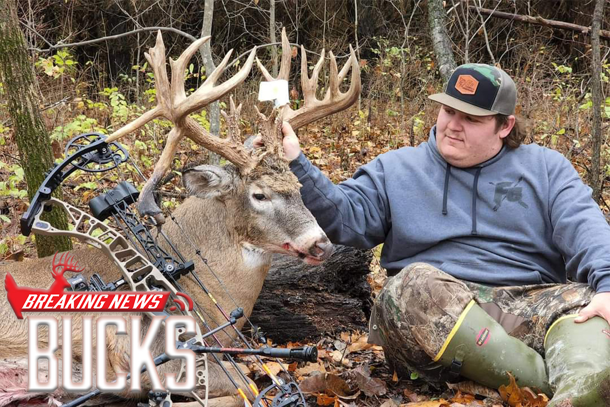 Thrilled Bowhunter Takes Enormous 216-inch Non-typical As First Buck