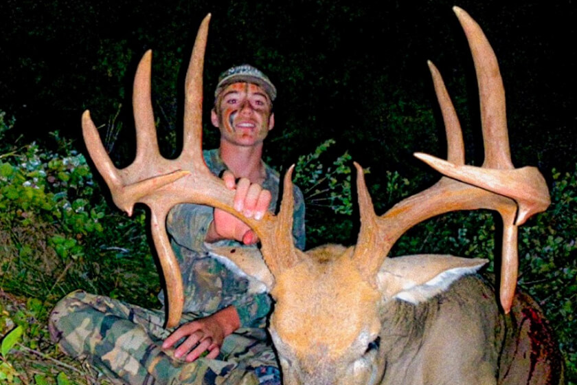 Youth Hunter, Kaden Holzbauer, Drops a Double Drop Tine South Dakota Buck on Opening Day 