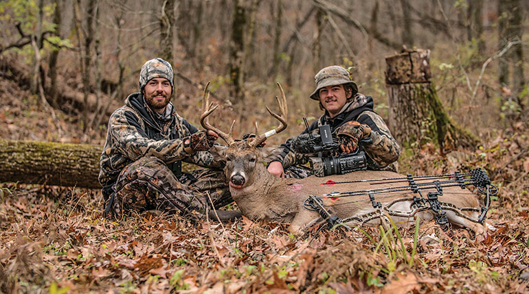 Hunting Public team with whitetail buck