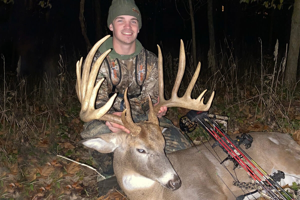 200-Inch Indiana Buck Survives Car Crash and Falls to Bow