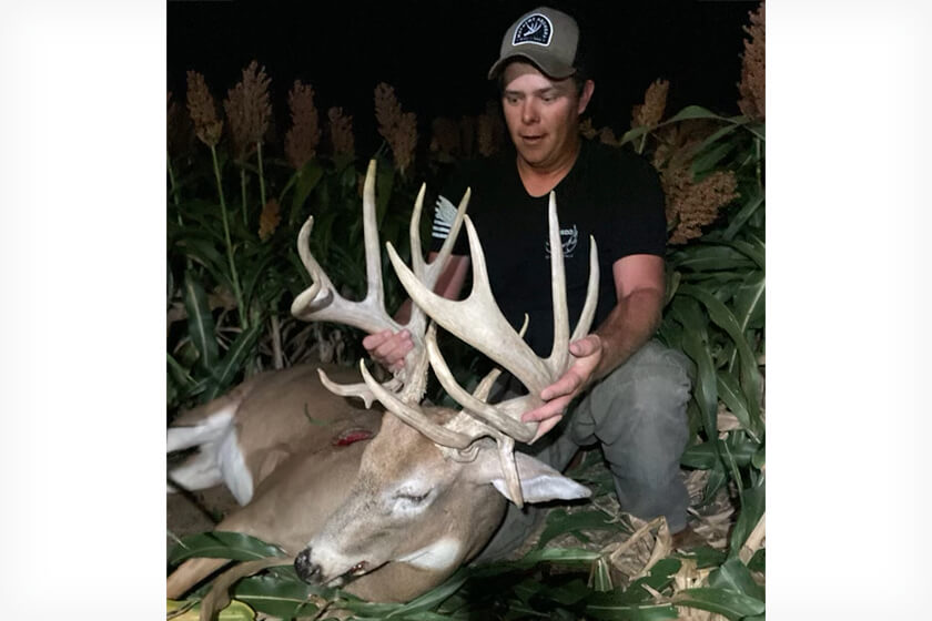 Kansas Bowhunter Kills 235-inch Non-typical in Hot Weather