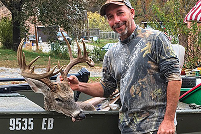 Giant Tennessee Buck by Boat