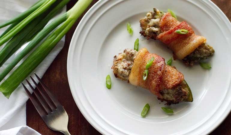 Bacon-Wrapped Venison Jalapeno Poppers Recipe