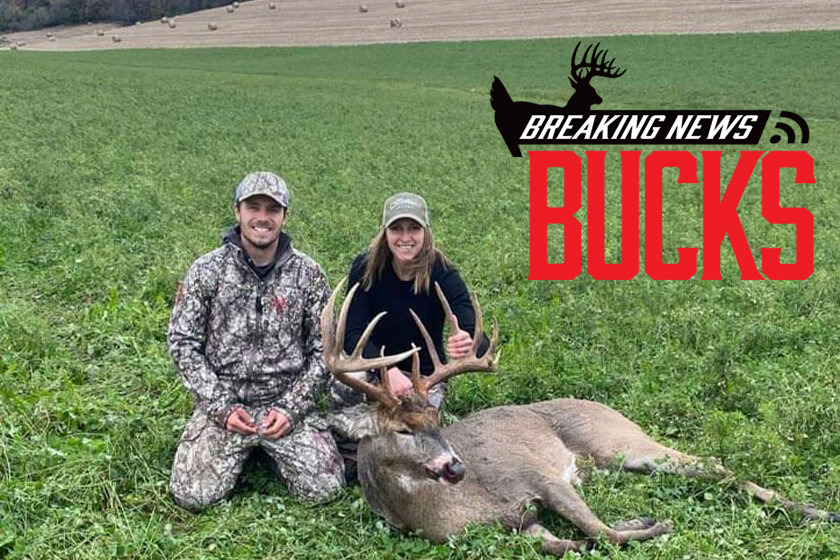 Potential New Wisconsin State Record Crossbow Typical Killed on 5-acre Property 