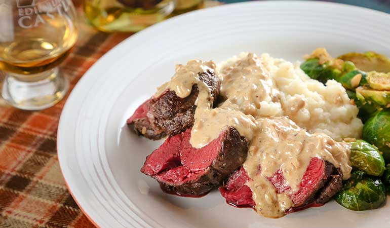 Roasted Venison Loin With Scotch Whisky Sauce Recipe